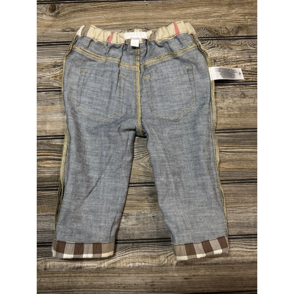 Boys Burberry Cuff Print Jeans 18 Months - Picture 6 of 12